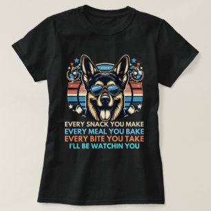 Elke snack maak je Hondenliefhebbers waakzame metg T-shirt