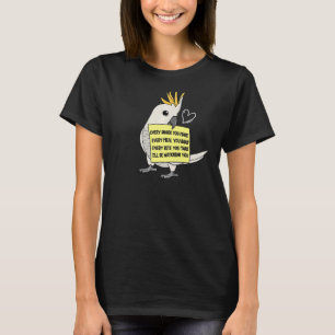 Elke Snack Maal of Bite I Sulfur crested Cockato T-shirt
