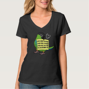 Elke Snack-maaltijd of Bite I Nanday Conure Parrot T-shirt