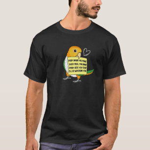 Elke snack-maaltijd of bite I White bellied Caïque T-shirt