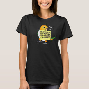 Elke snack-maaltijd of bite I White bellied Caïque T-shirt