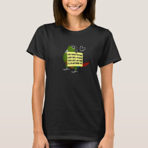 Elke Snack-maaltijd of mijt I Green Cheek Conure P T-shirt
