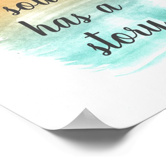 Elke soep heeft een verhaal-Inspirerend Poster (Hoek)