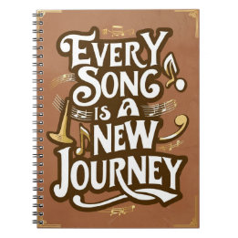 Elke Song Is Een Nieuwe Reis Notitieboek