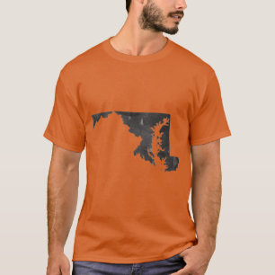 Elke staat of land Maryland Wall Art Prints T-shirt