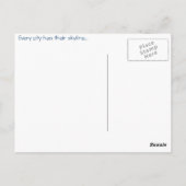 Elke stad skyline... Philadelphia Briefkaart (Achterkant)