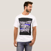 Elke stap begint vandaag t-shirt (Voorkant volledig)