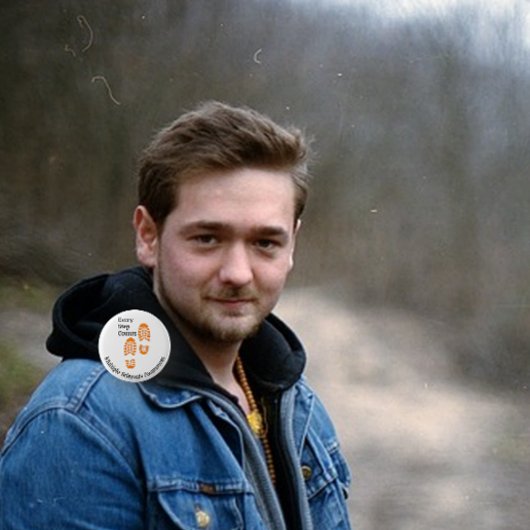 Elke stap telt multiple sclerose bewustzijn ronde button 5,7 cm