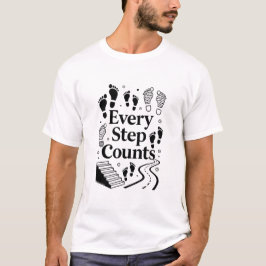 Elke Stap Telt – Vooruitgang en Consistentie Motiv T-shirt