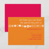 ELKE STAR IS UNIQUE Bar Bat Mitzvah Reply Card RSVP Kaartje (Voorkant / Achterkant)