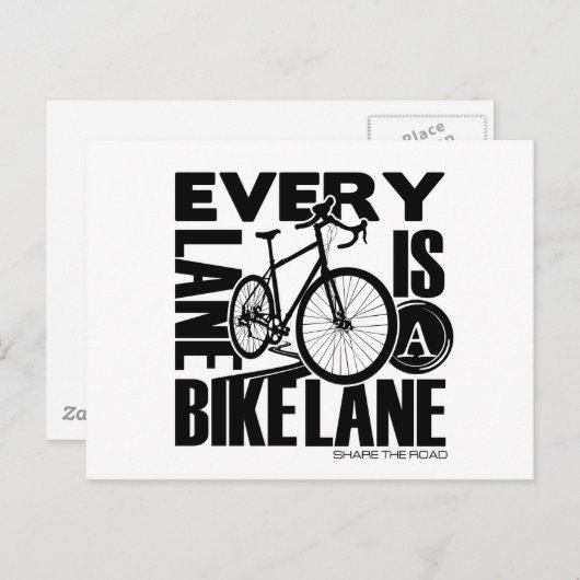 Elke Steeg een Steeg van de Fiets Briefkaart (Voorkant / Achterkant)