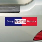 Elke stem doet ertoe bumpersticker