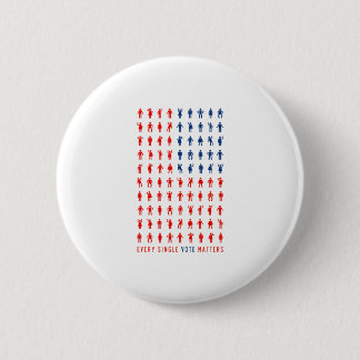 Elke stem is een verboden boek ronde button 5,7 cm