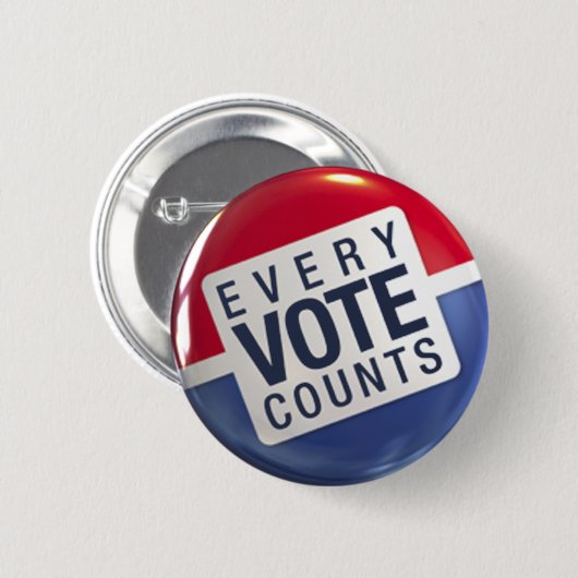 Elke stem telt een Button (Voorkant /achterkant)