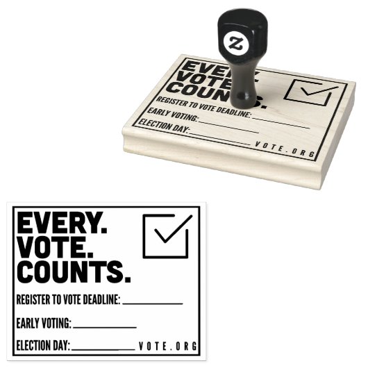 Elke stem telt stempel (Gestempeld)