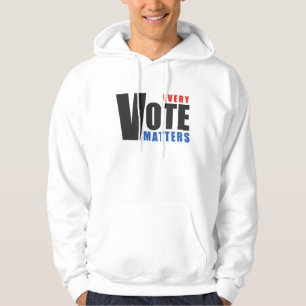 Elke stem telt - uw stem is uw macht hoodie