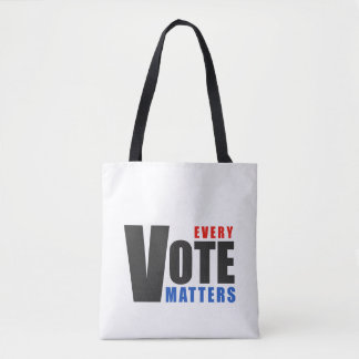 Elke stem telt - uw stem is uw macht tote bag