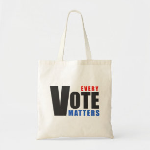 Elke stem telt - uw stem is uw macht tote bag