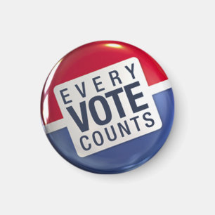 Elke stem telt verkiezingsmagneet magneet