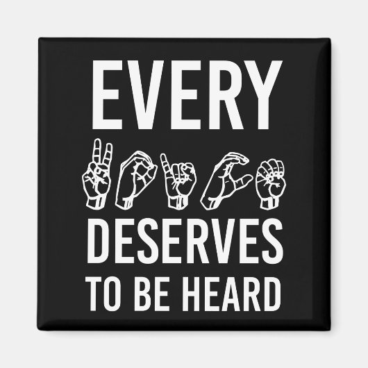 Elke Stem verdient om de giften van SLP te worden  Magneet (Voorkant)