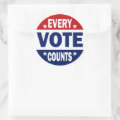 Elke stemlijst ronde sticker (Tas)