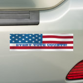 Elke stemloket. -Bumpersticker Bumpersticker (Op auto)