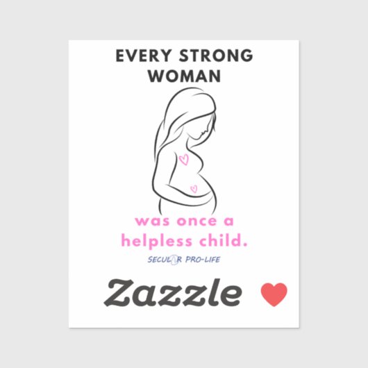 Elke sterke vrouw sticker (Vel)