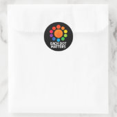 Elke Stip Telt Stippelliefhebber Gelukkige Stipdag Ronde Sticker (Tas)