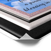 Elke storm een regenboog - kunstprint poster (Hoek)