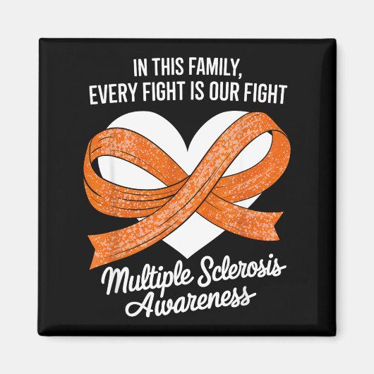 Elke Strijd Is Onze Strijd Multiple Sclerose Bewus Magneet (Voorkant)