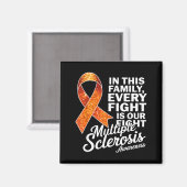 Elke Strijd Is Onze Strijd Multiple Sclerose Bewus Magneet (Voorkant / Achterkant)