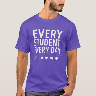 Elke Student Elke Dag Docent — Onderwijzer T-shirt