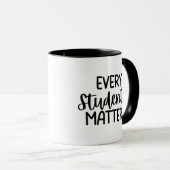 'Elke Student Telt' Dank Geschenk voor Leraren Mok (Voorkant rechts)