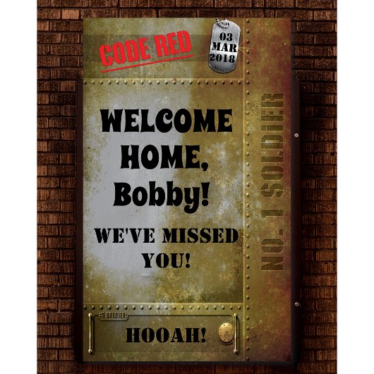 ELKE TAK - Militaire Homecoming Banner