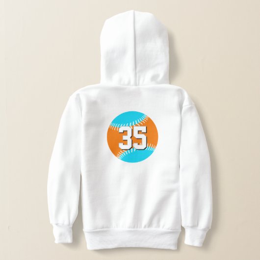 Elke teamkleuren w shirt nummer softbal honkbal (Laag Achter)