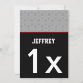 Elke TEEN of TWEEN Birthday Modern Silver Black A1 Kaart (Voorkant)