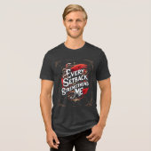 Elke tegenslag versterkt me Tri-Blend shirt (Voorkant volledig)