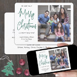 Elke tekst 1 Foto die we u graag met kerst groen w Feestdagenkaart<br><div class="desc">Verstuur stijlvolle vrolijke groeten en deel één favoriete afbeelding met een unieke aangepaste fotovakantiekaart. Alle tekst op deze sjabloon is eenvoudig te personaliseren om alle formuleringen op te nemen, zoals Prettige feestdagen, seizoengroeten, nieuwjaarschaafjes, enz. De boodschap die luidt: "Wij wensen u een prettig kerstfeest en een gelukkig nieuwjaar" kan worden...</div>