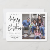 Elke tekst 1 Foto We wensen u een prettig kerstfee Feestdagenkaart (Voorkant)