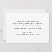 Elke tekst 1 Foto We wensen u een prettig kerstfee Feestdagenkaart (Achterkant)