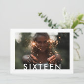 Elke tekst 2 foto moderne minimalistische 16e verj kaart (Staand voorkant)