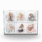 Elke tekst 6 Fotocollage Modern Minimal Keepsake Fotoblokken (Voorkant)