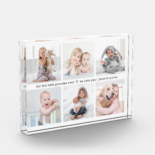 Elke tekst 6 Fotocollage Modern Minimal Keepsake Fotoblokken (Links)