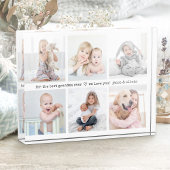 Elke tekst 6 Fotocollage Modern Minimal Keepsake Fotoblokken