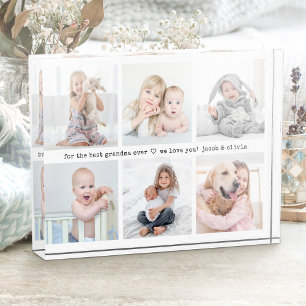 Elke tekst 6 Fotocollage Modern Minimal Keepsake Fotoblokken