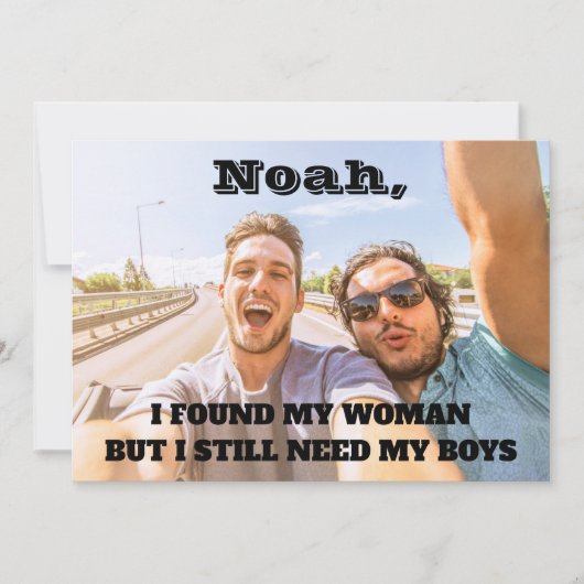 Elke tekst Groomsmen / Best Man voorstel foto Kaart (Voorkant)