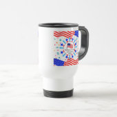 Elke tekst op de Vlag op de Onafhankelijkheidsdag  Reisbeker (Voorkant rechts)