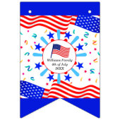 Elke tekst op de Vlag op de Onafhankelijkheidsdag  Vlaggetjes (Eerste vlag)