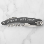 Elke tekst Schroef Het Laten we Drink Grappig Quot Kurkentrekker (Achterkant)