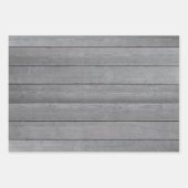 Elke tekst Typografie Wood Pset Farmhouse Inpakpapier Vel (Voorkant)